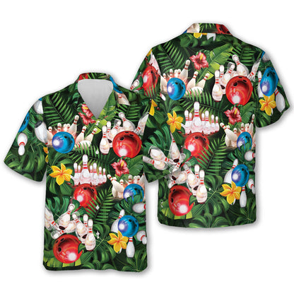 Tropical Bowling Hawaiian Shirt For Men And Women, Tropical Bowling Shirt BZ0314