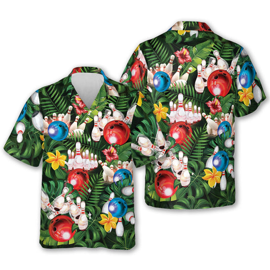 Tropical Bowling Hawaiian Shirt For Men And Women, Tropical Bowling Shirt BZ0314