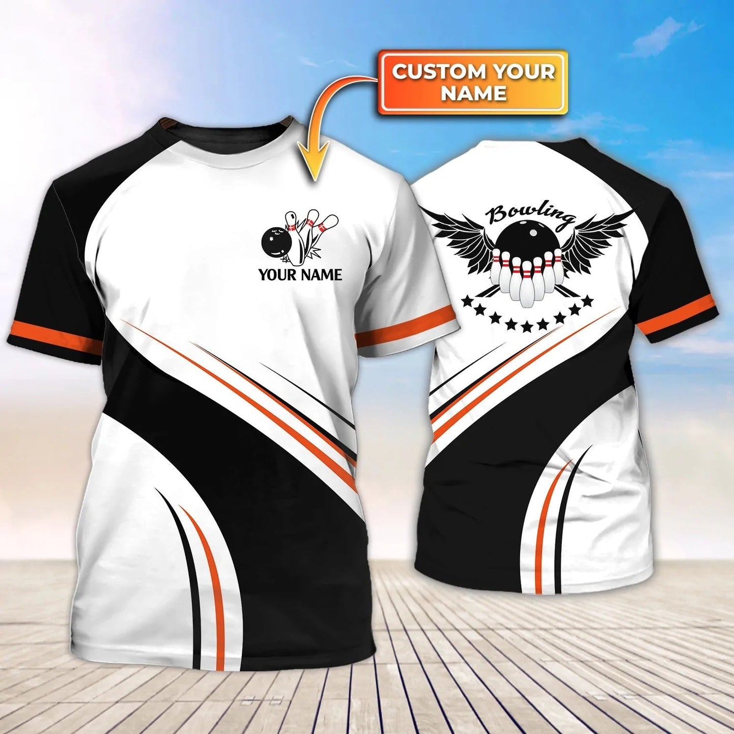 Bowling Ball Uniform Customized 3D Print Shirt For Bowler, Bowling Player Present TO2729
