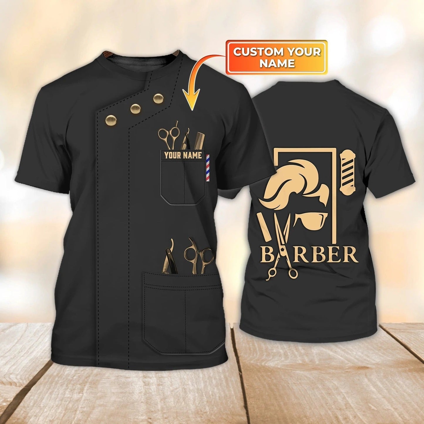 Personalized 3D All Over Print Barber Tee Shirt, Barber Shirts, Cool Shirt For Barber, Present For A Barber TO0662