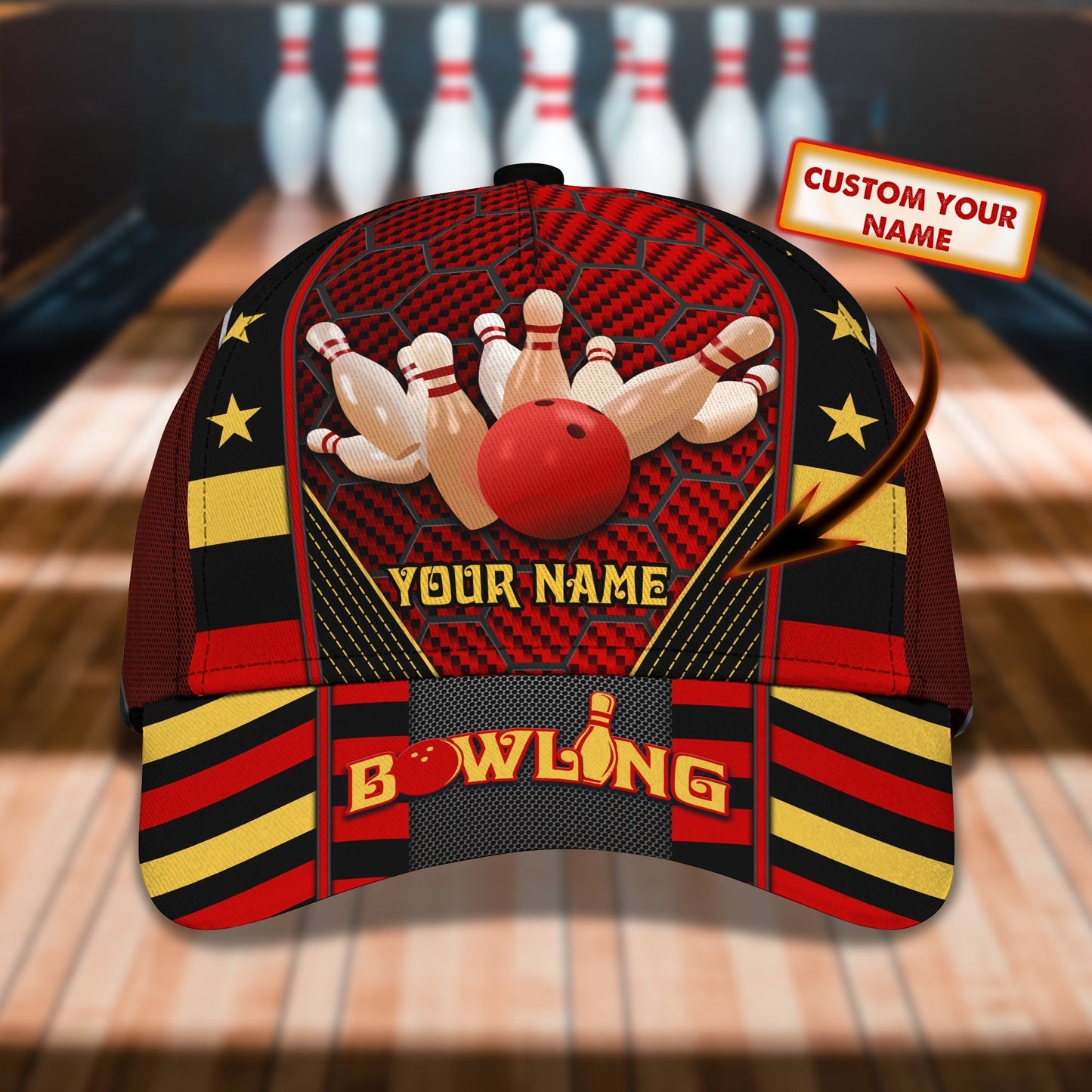 3D Classic Cap Classic Cap Bowling 138 Lasfour CA2124