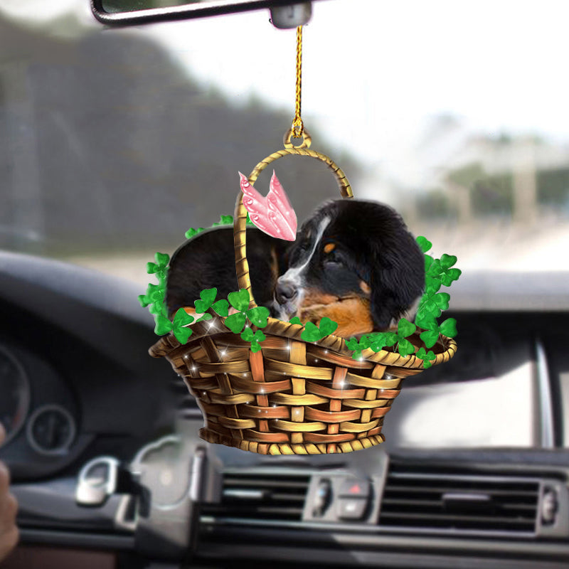 Bernese Mountain Dog Sleeping Lucky Fairy Two Sided Ornament OO0305