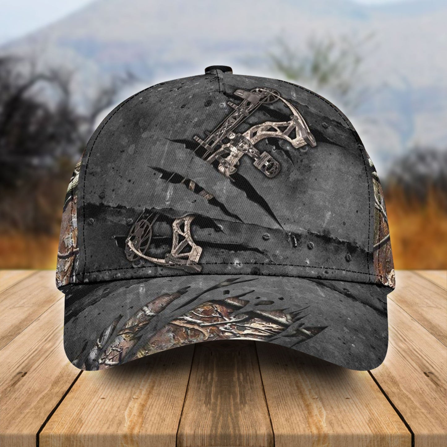 Lasfour 3D All Over Print Baseball Cap Bow Hunting Compound Bows Classic Cap CA0468
