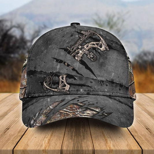Lasfour 3D All Over Print Baseball Cap Bow Hunting Compound Bows Classic Cap CA0468