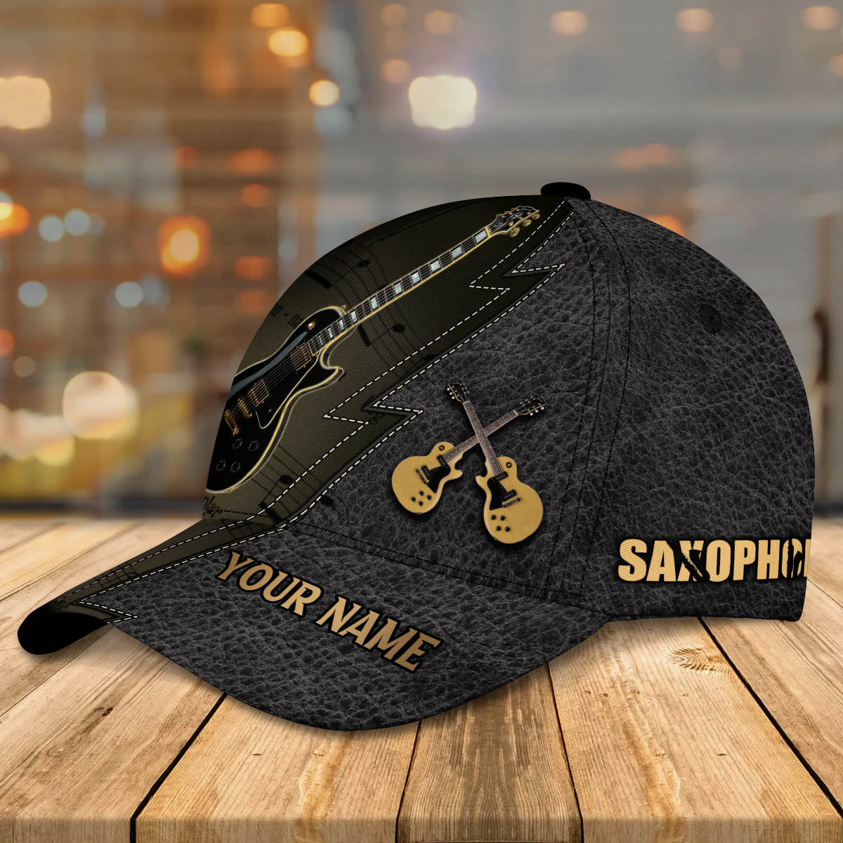 Personalized Name Guitar Classic Cap CA0080