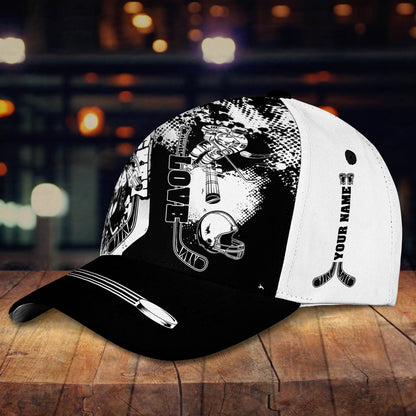 Hockey Personalized Name Ball Cap CA0442