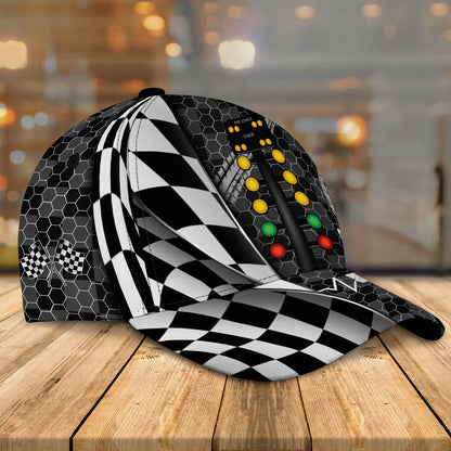 3D Classic Cap Drag Racing Personalized Name Cap Lasfour CA1031