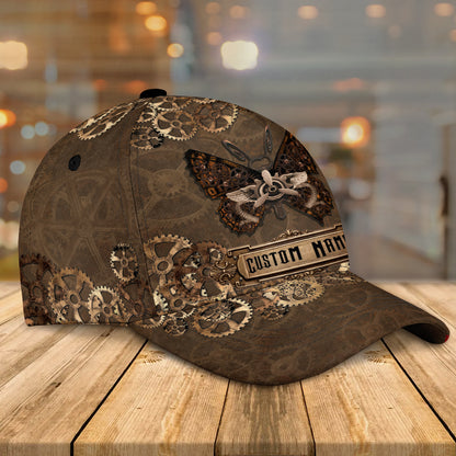 3D Classic Cap Steampunk Butterfly Personalized Name Cap Namacap079 Lasfour CA1402