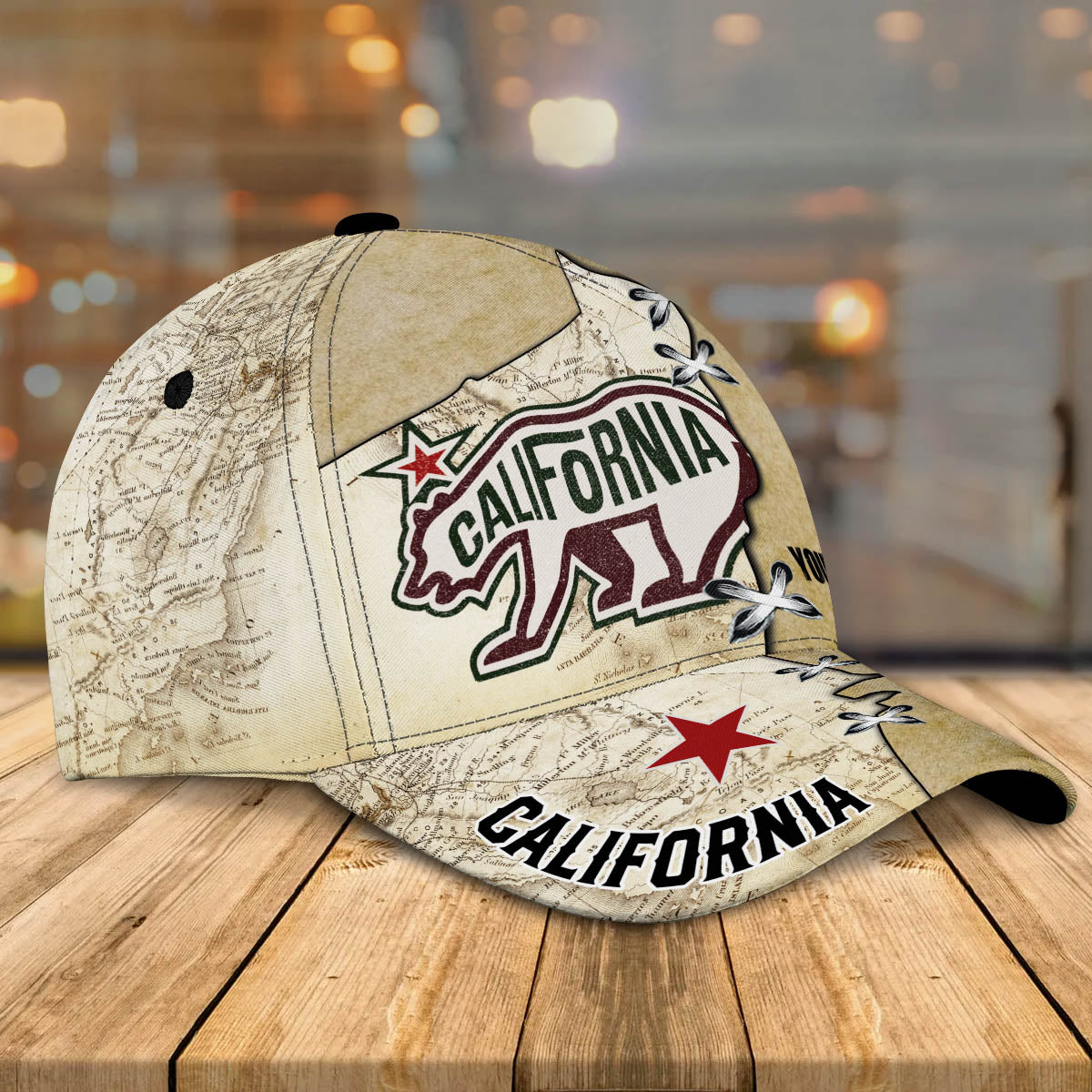 3D Classic Cap Love California Personalized Name Cap Ct154 Lasfour CA1563