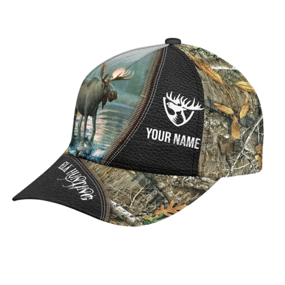 Custom Name Elk Hunting Baseball Caps, Custom Elk Hunting Hats Caps CP0074