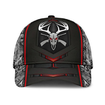 Lasfour 3D All Over Print Baseball Cap Hunting Classic Cap Metal Pattern CA0477
