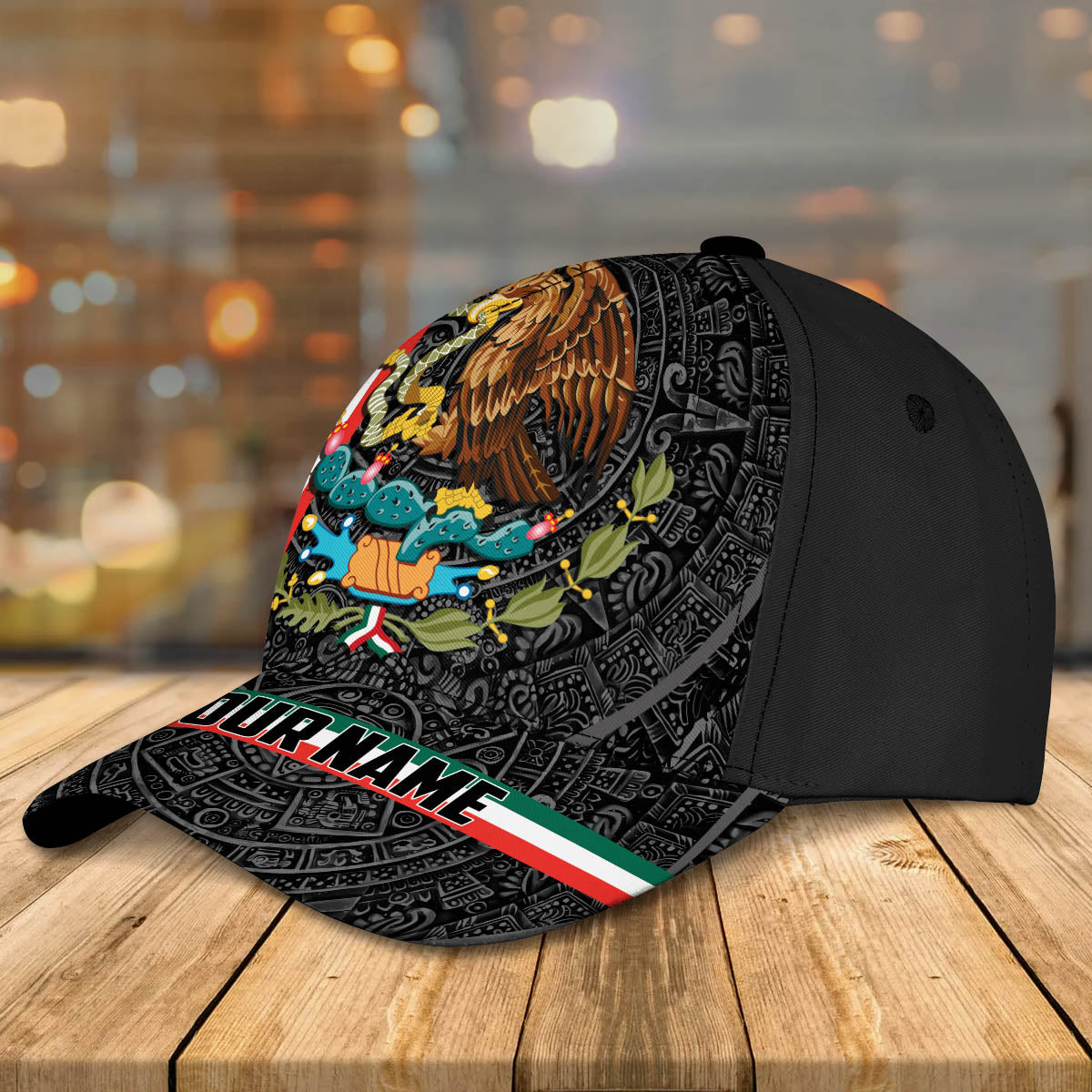 Personalized Mexico 3D Full Print Classic Cap, Aztec Pattern Baseball Hat Cap For Him, Aztec Cap Hat CO0142