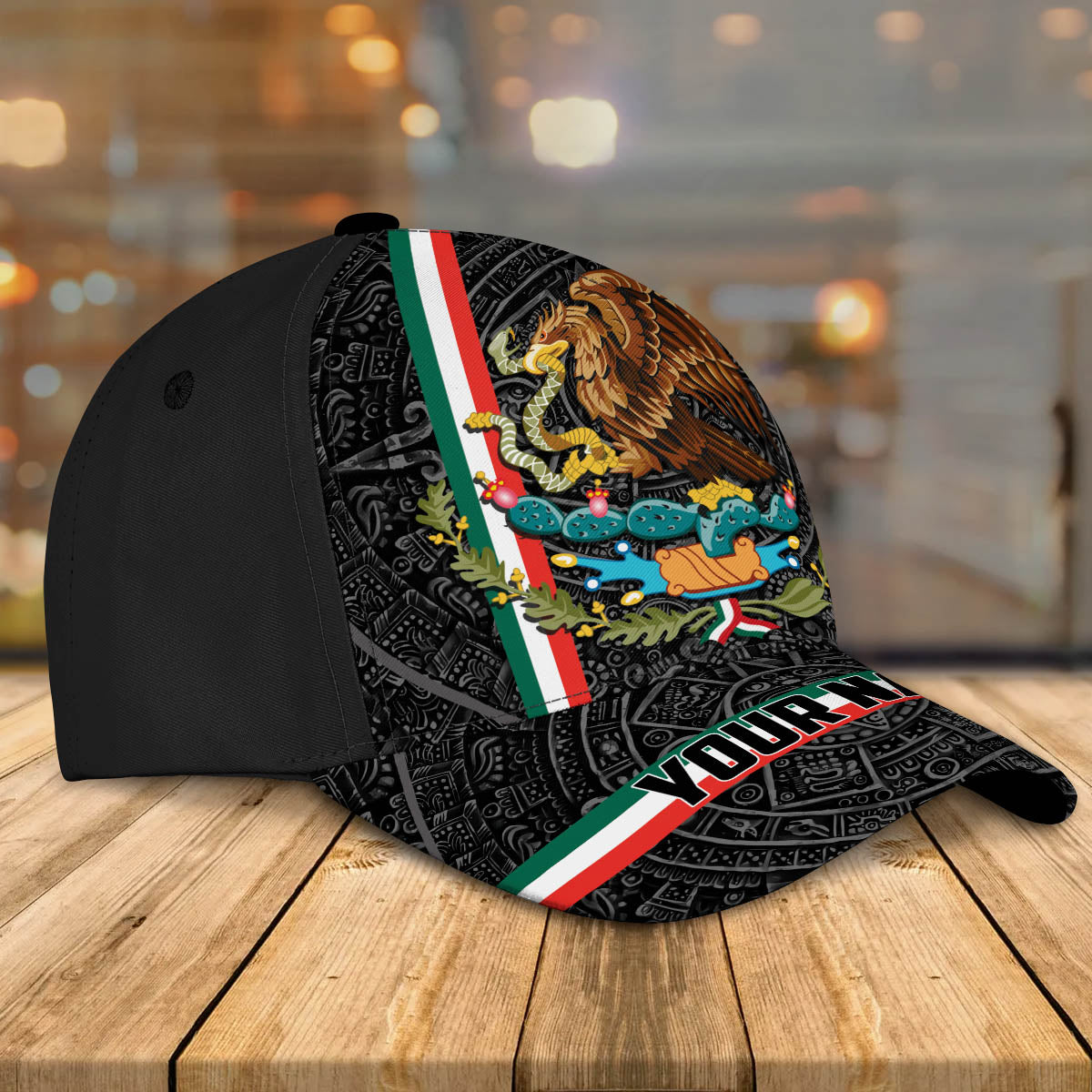 Personalized Mexico 3D Full Print Classic Cap, Aztec Pattern Baseball Hat Cap For Him, Aztec Cap Hat CO0142