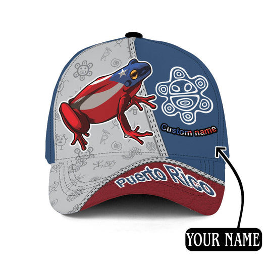 Puerto Rico Cap, Custom Name Puerto Rican Hat For Adults CO0584