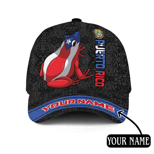 Personalized Puerto Rico Coqui Frog All Printed Classic Cap, Unisex Cap Hat For Puerto Rican CO0588