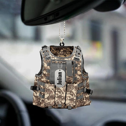 Personalized Flat Acrylic Ornament Outdoor Vest Car Hanging Ornaments OO0076