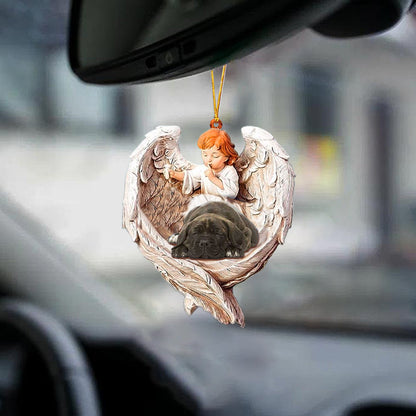 Car Hanging Ornament Cane Corso Sleeping Protected By Angel OO1103