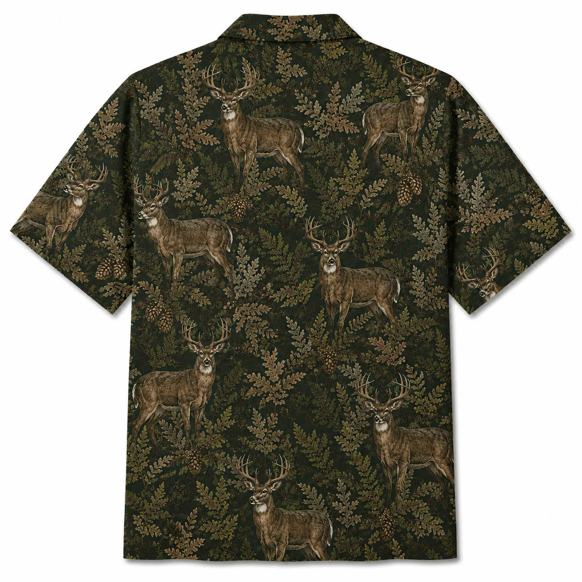 Deer Hunting Tropical Mens Hawaiian Shirt, Deer Hunt Hawaiian Shirt HE0903