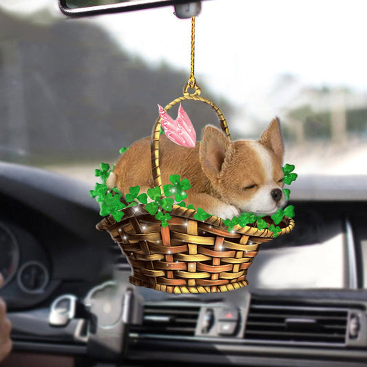 Chihuahua Sleeping Lucky Car Ornament, Cute Dog Ornaments, Dog Lovers Gifts OO0296