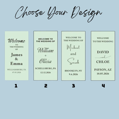 Custom Lace Wedding Welcome Banner, Personalized Romantic Wedding Lace Banner WD0230