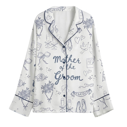 Mother Of The Groom Pajamas Set For Bridal Shower, Mother Of The Groom Pajamas WD0193