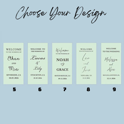 Custom Lace Wedding Welcome Banner, Personalized Romantic Wedding Lace Banner WD0230