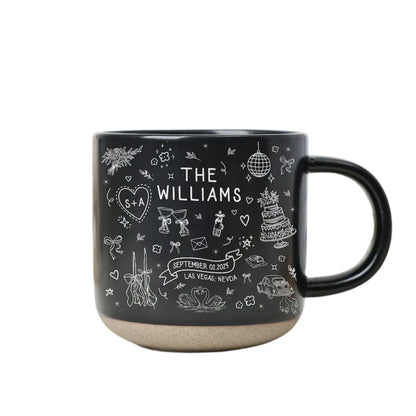 Personalised Wedding Mug, Personalized Cups For Wedding Party WD0035