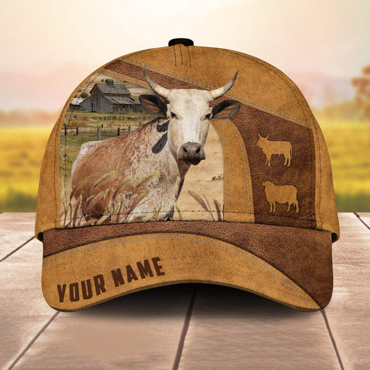 Custom Name Corriente Cale 3D Cap 3D All Over Print Baseball Cap, Cap For Farm Lovers, Animal Cap, Leather Pattern Cap CA3014