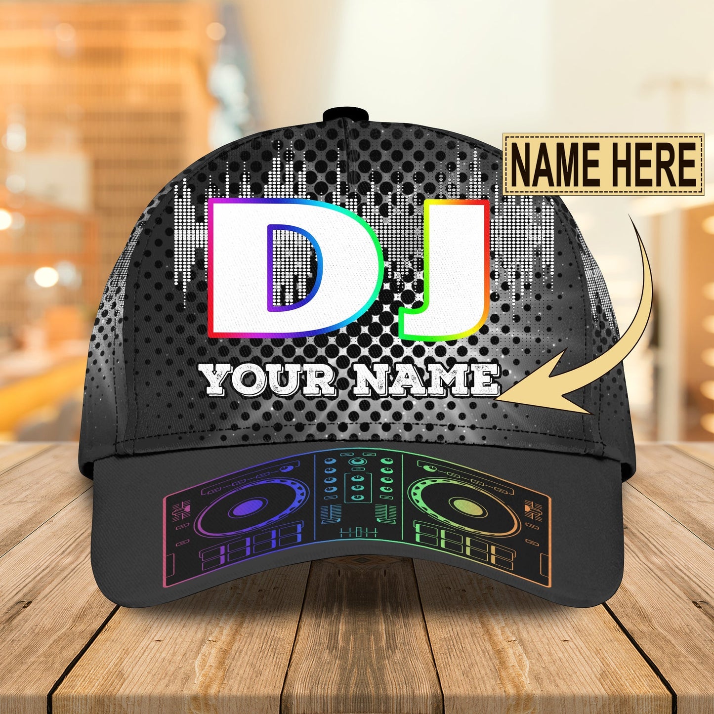 3D Classic Cap Dj Personalized Name Cap Lasfour CA2473
