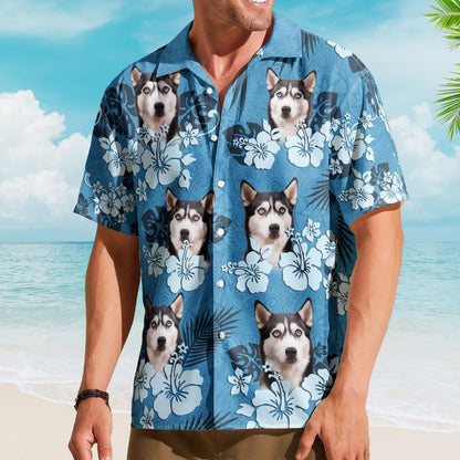 Custom Face Funny Photo Tropical Hibiscus Hawaii Tribal For Men, Women - Custom Photo Hawaiian Shirts HA0022