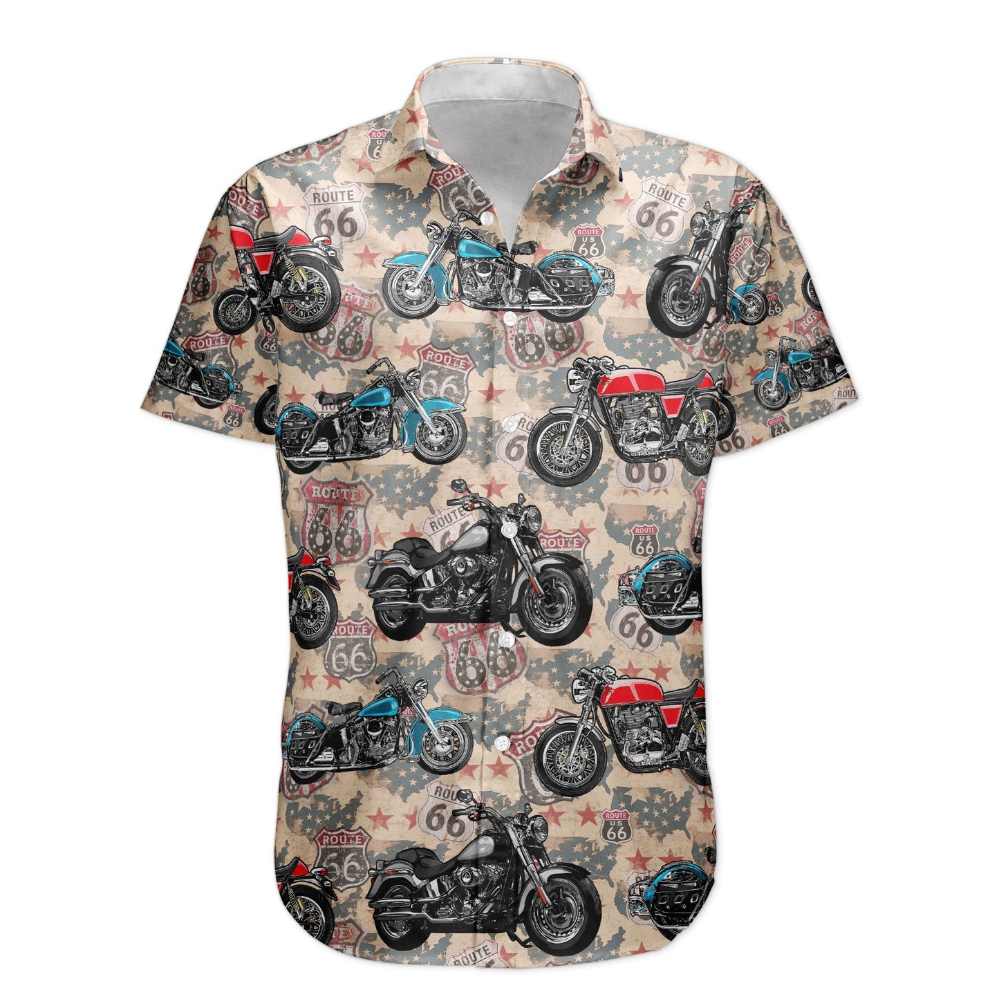Custom Vintage Bikes Photo For Bikers Men Husband - Custom Photo Hawaiian Shirt HA0104