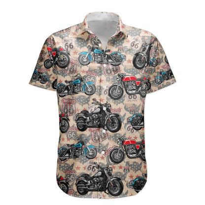 Custom Vintage Bikes Photo For Bikers Men Husband - Custom Photo Hawaiian Shirt HA0104