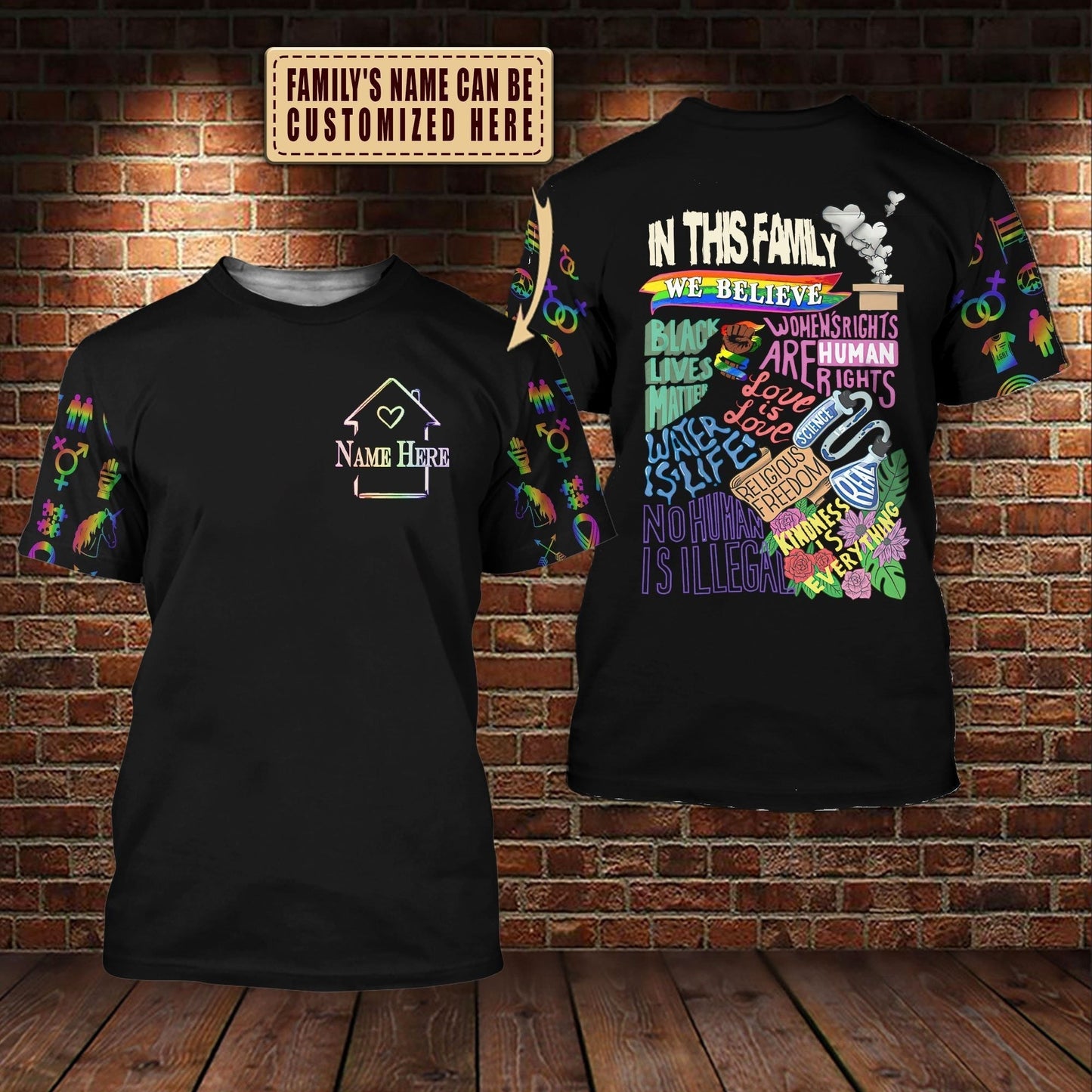 Custom Name LGBT Pride 3D All Over Printed Shirt For LGBT Community, Gift For LGBT, Queer Lgbt, Bisexual Shirts LO0925