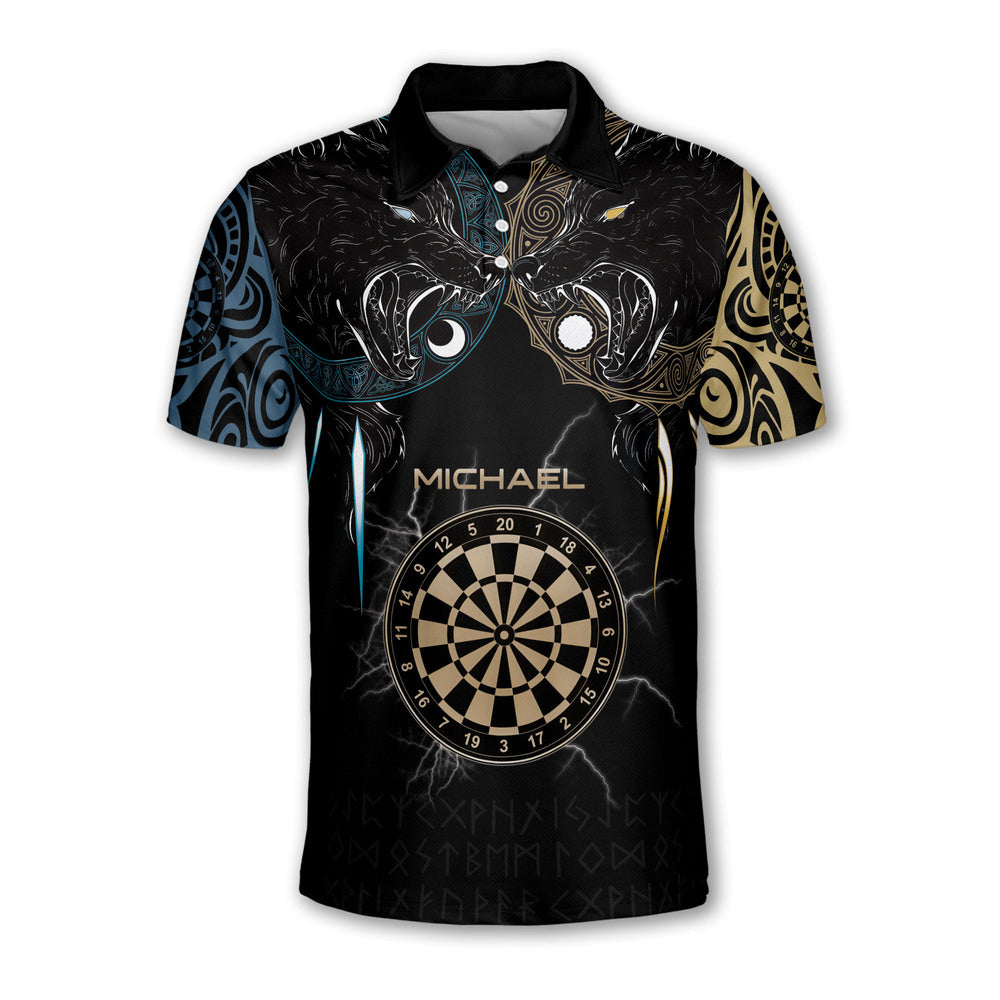 Lasfour Viking Hati And Skoll Darts Personalized Name And Team Name 3D Shirt DMA0301