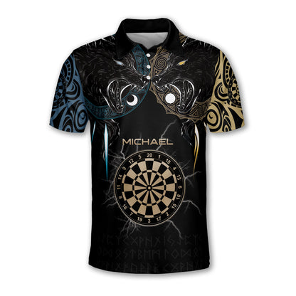 Lasfour Viking Hati And Skoll Darts Personalized Name And Team Name 3D Shirt DMA0301
