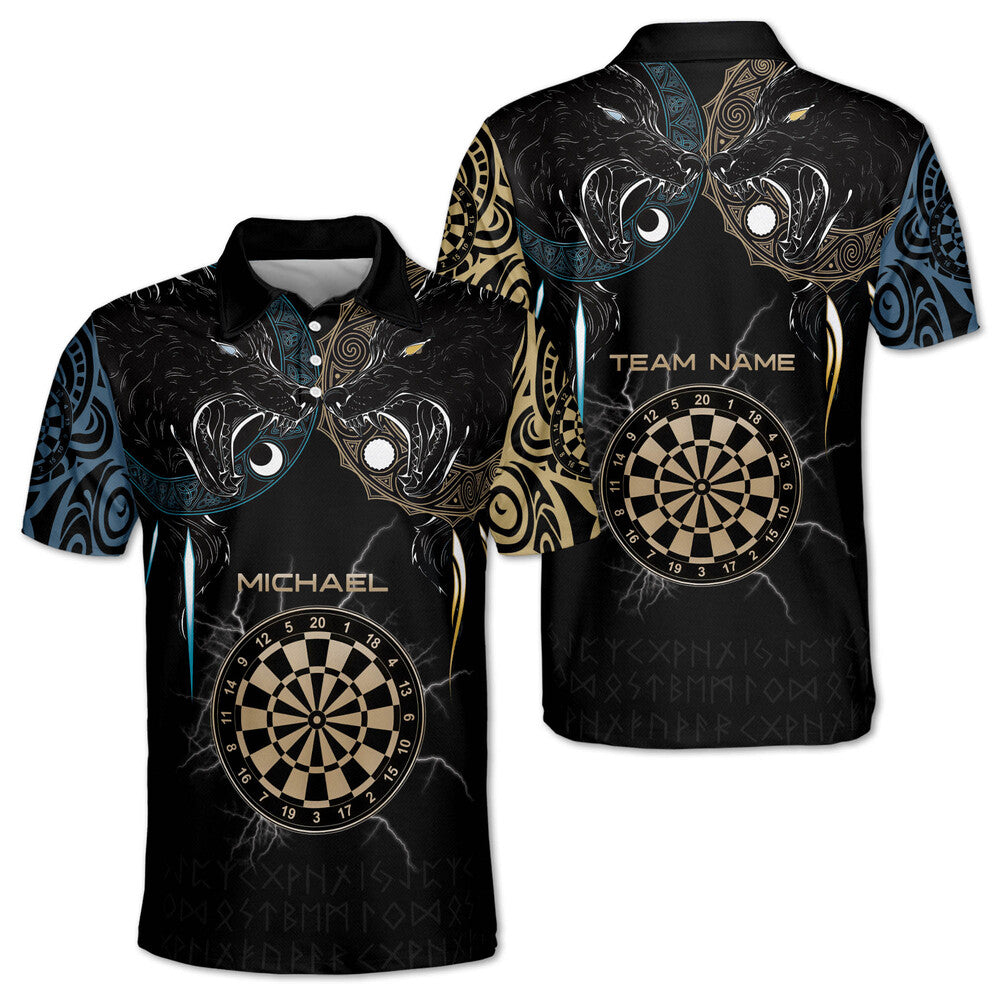 Lasfour Viking Hati And Skoll Darts Personalized Name And Team Name 3D Shirt DMA0301