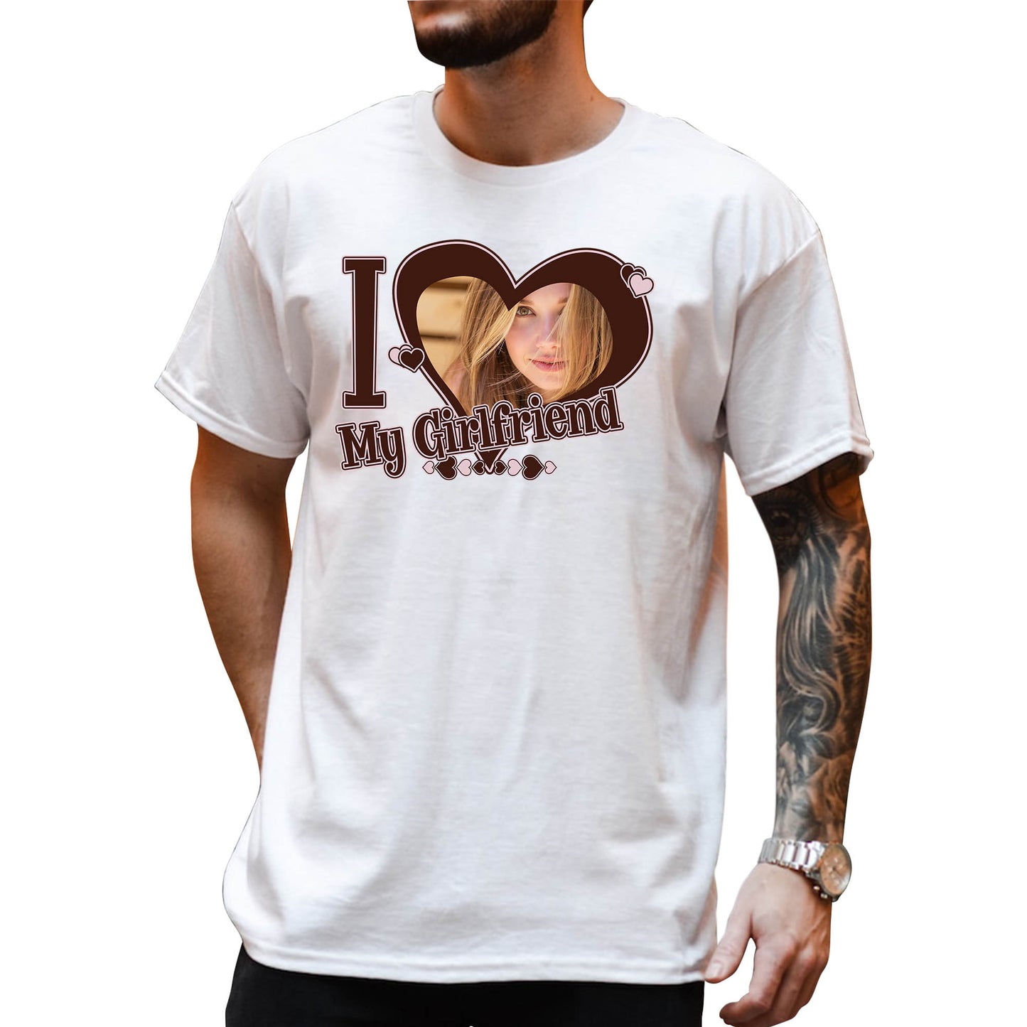 Personalized I Love My Girlfriend Shirt GF0012