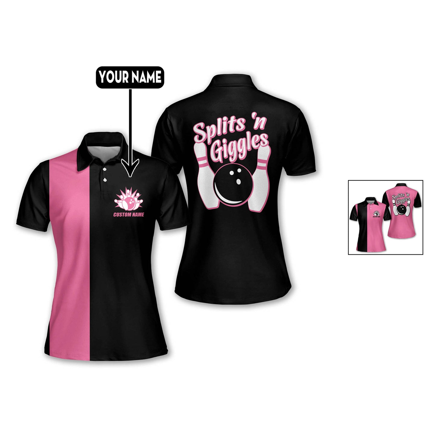 Custom Retro Womens Bowling Shirts BW0107