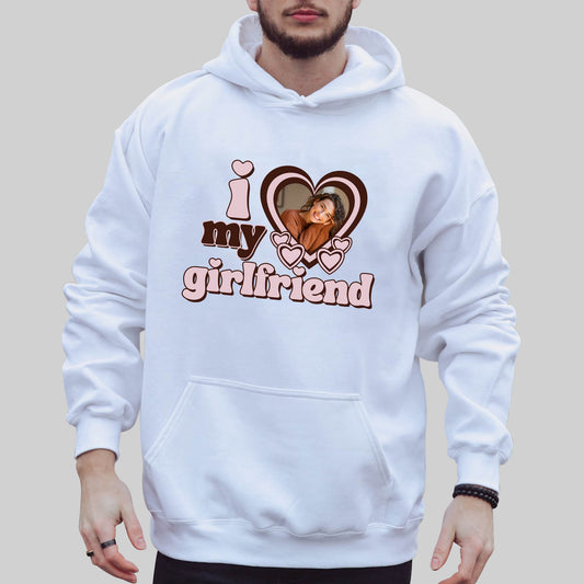 Personalized I Love My Girlfriend Hoodie Sweatshirt GF0002