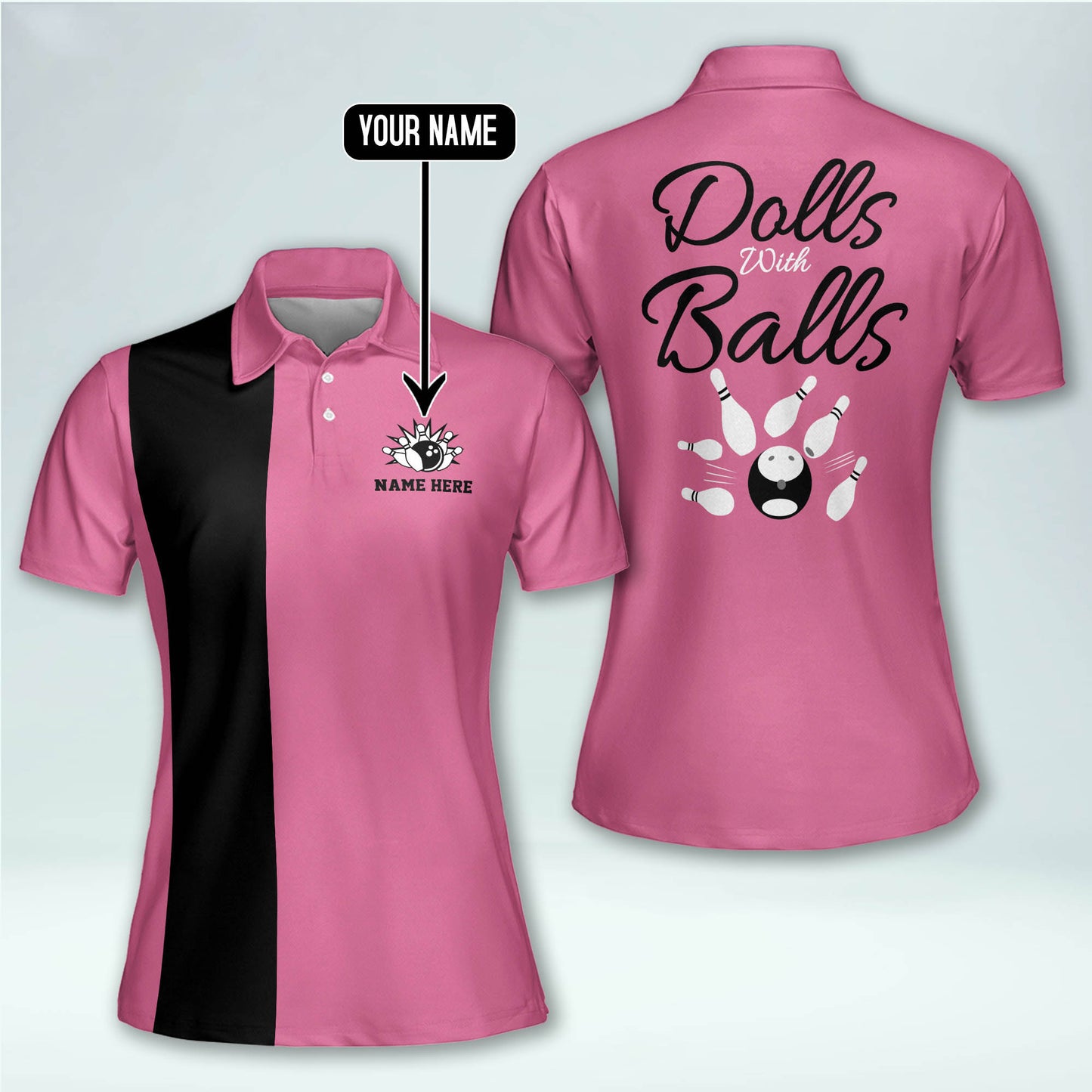 Doll With Balls Bowling Shirts Women BW0097