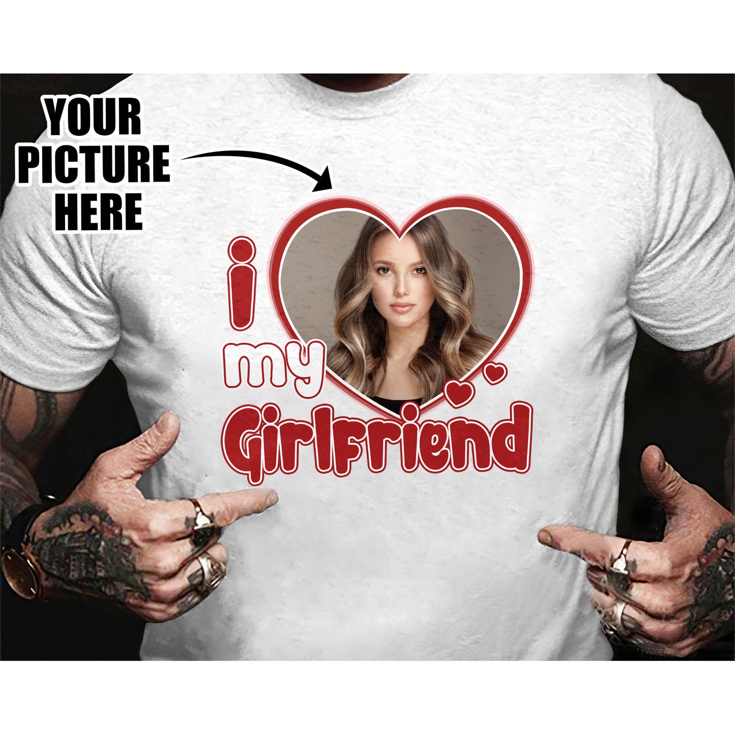 Personalized I Love My Girlfriend Shirt GF0007