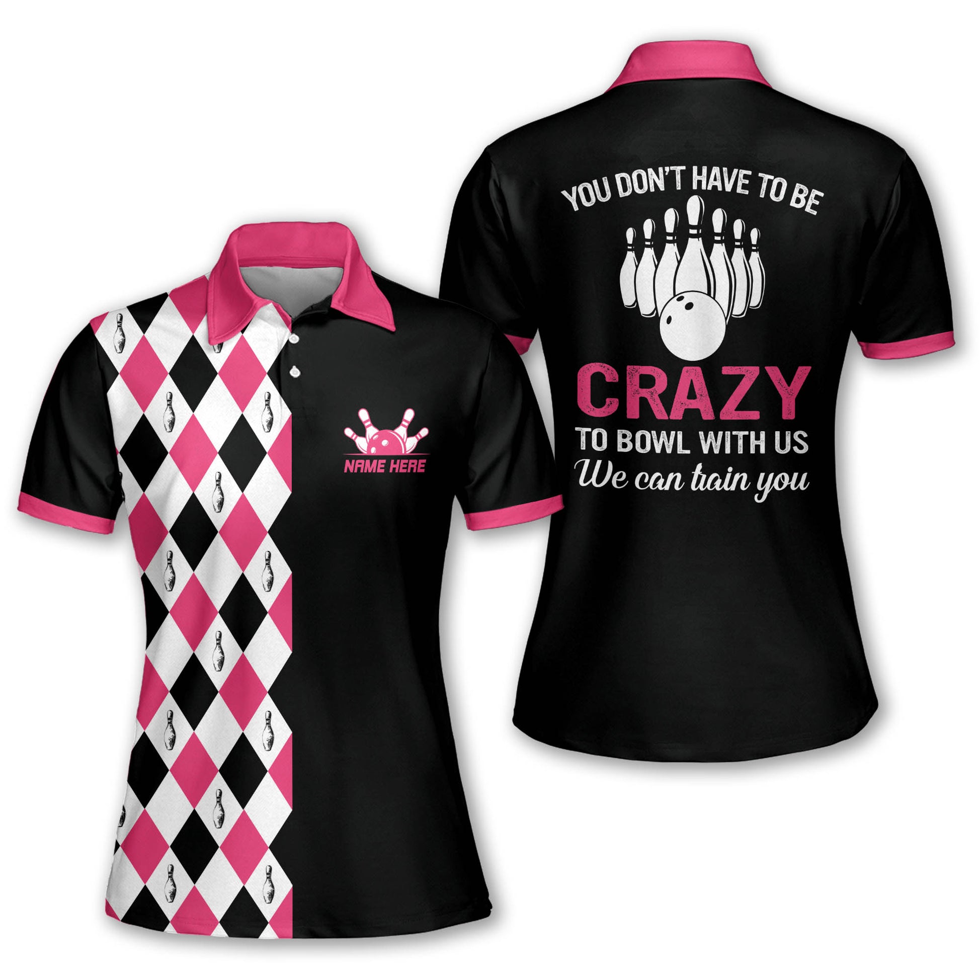 Custom Bowling Shirts For Women - Retro Womens Bowling Shirts