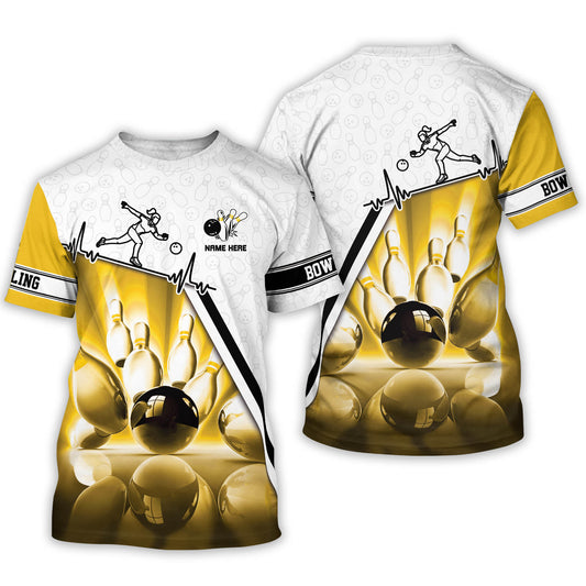 Custom Bowling Shirts for Women - Personalized Bowling Team Shirts for Women - Bowling Tshirts for Bowling Lover BWT0005