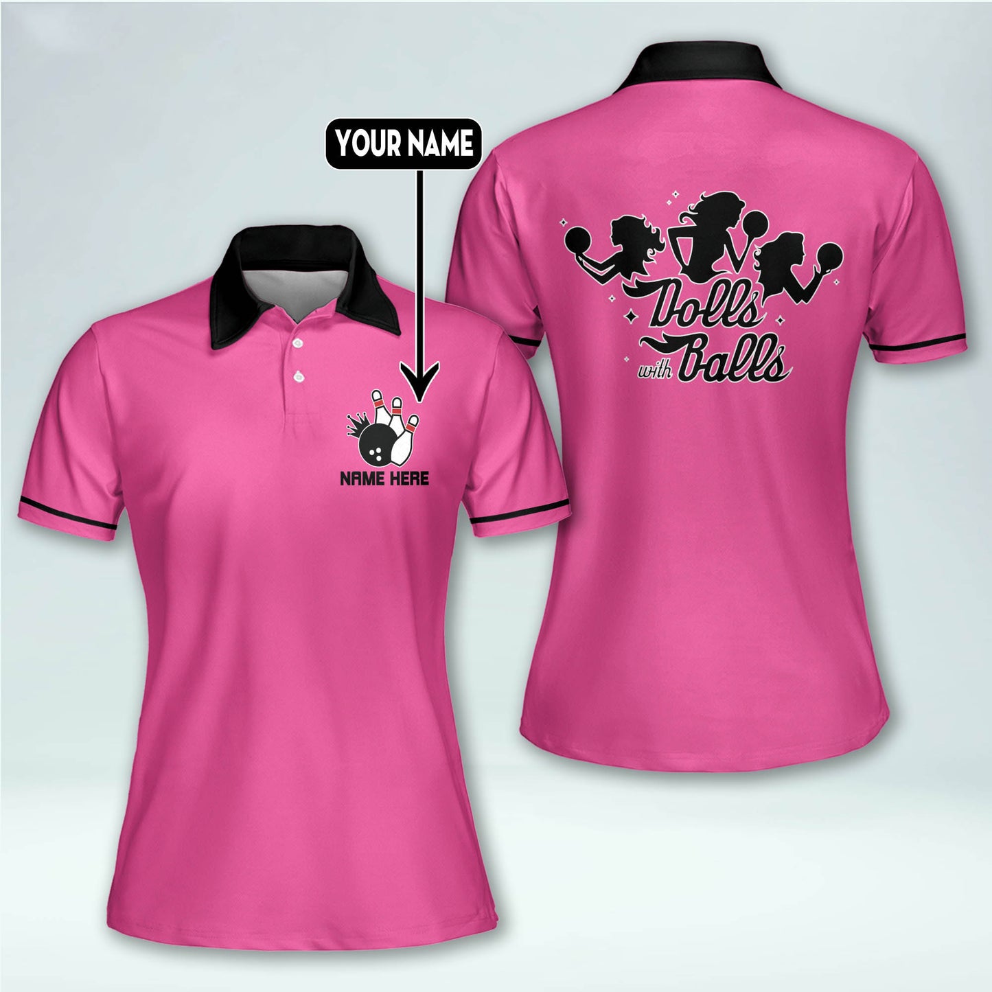 Doll With Balls Polo Bowling Shirts BW0082