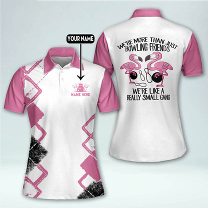 Womens Funny Bowling Flamingo Shirts BW0095