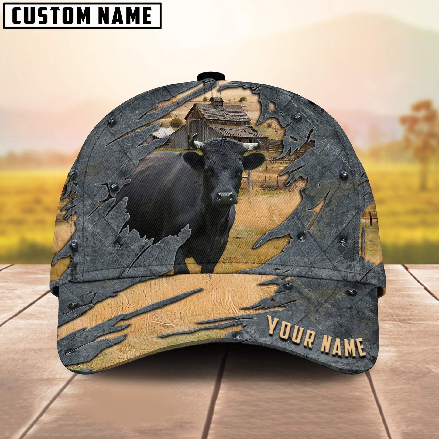 Dexter Customized Name 3D Cap 3D All Over Print Baseball Cap, Cap For Farm Lovers, Animal Cap, Leather Pattern Cap CA3216