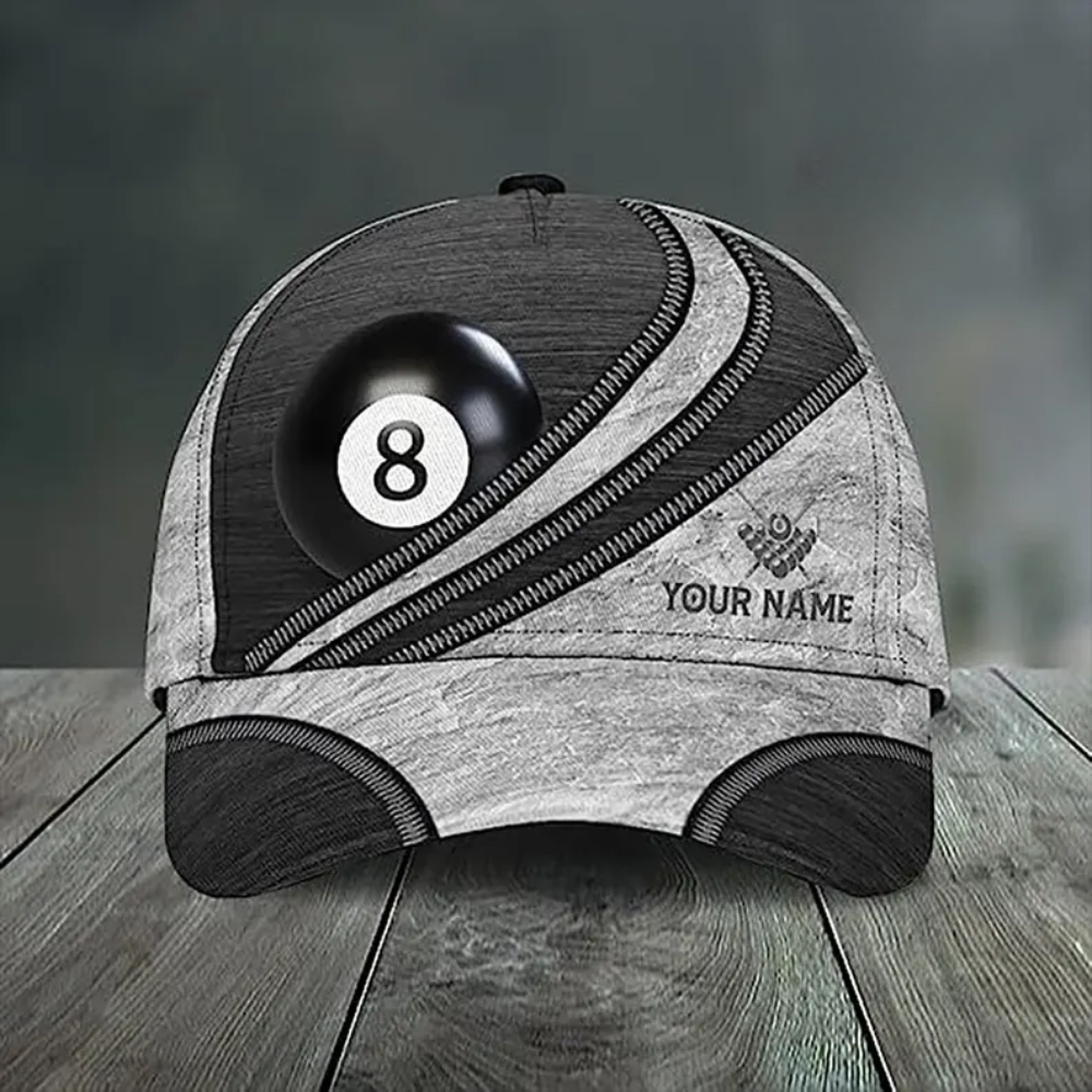 Custom Billiard Baseball Caps, Custom Printed Baseball Caps For Billiard Lover Billiard Players ET0014