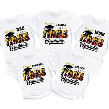 Custom Photo Graduation Matching Family T Shirts, Personalized Family Graduation Matching Shirts ET0516