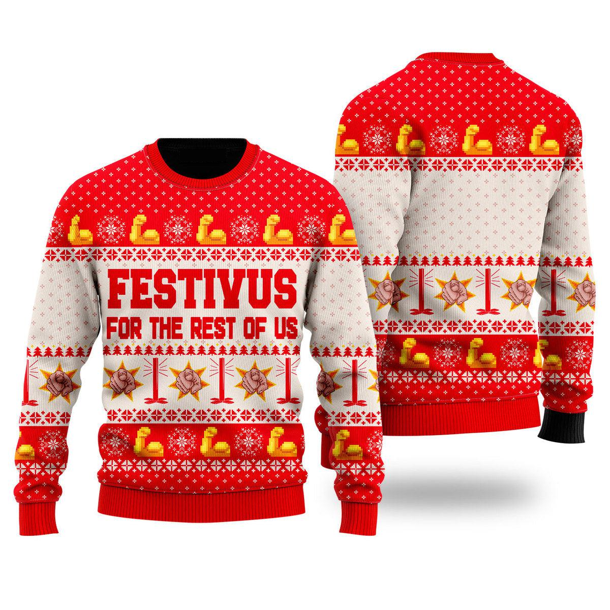 Festivus For The Rest Of Us Ugly Christmas Sweater For Men Women SO1 Lasfour
