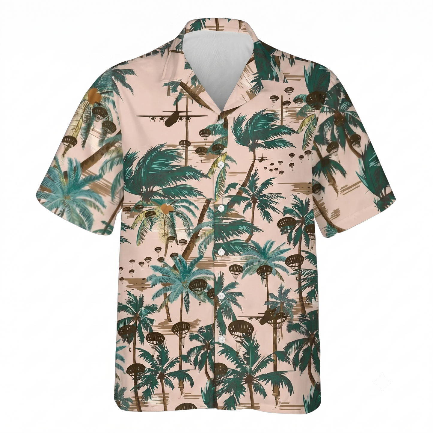 Paratrooper Tropical Men's Hawaiian Shirt, Paratrooper Hawaiian Shirt For Veteran HE0650